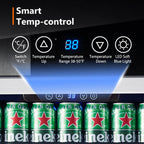 24 Inch Single Zone Built-in Beverage Cooler, 164 Can Under Counter Drink Fridge