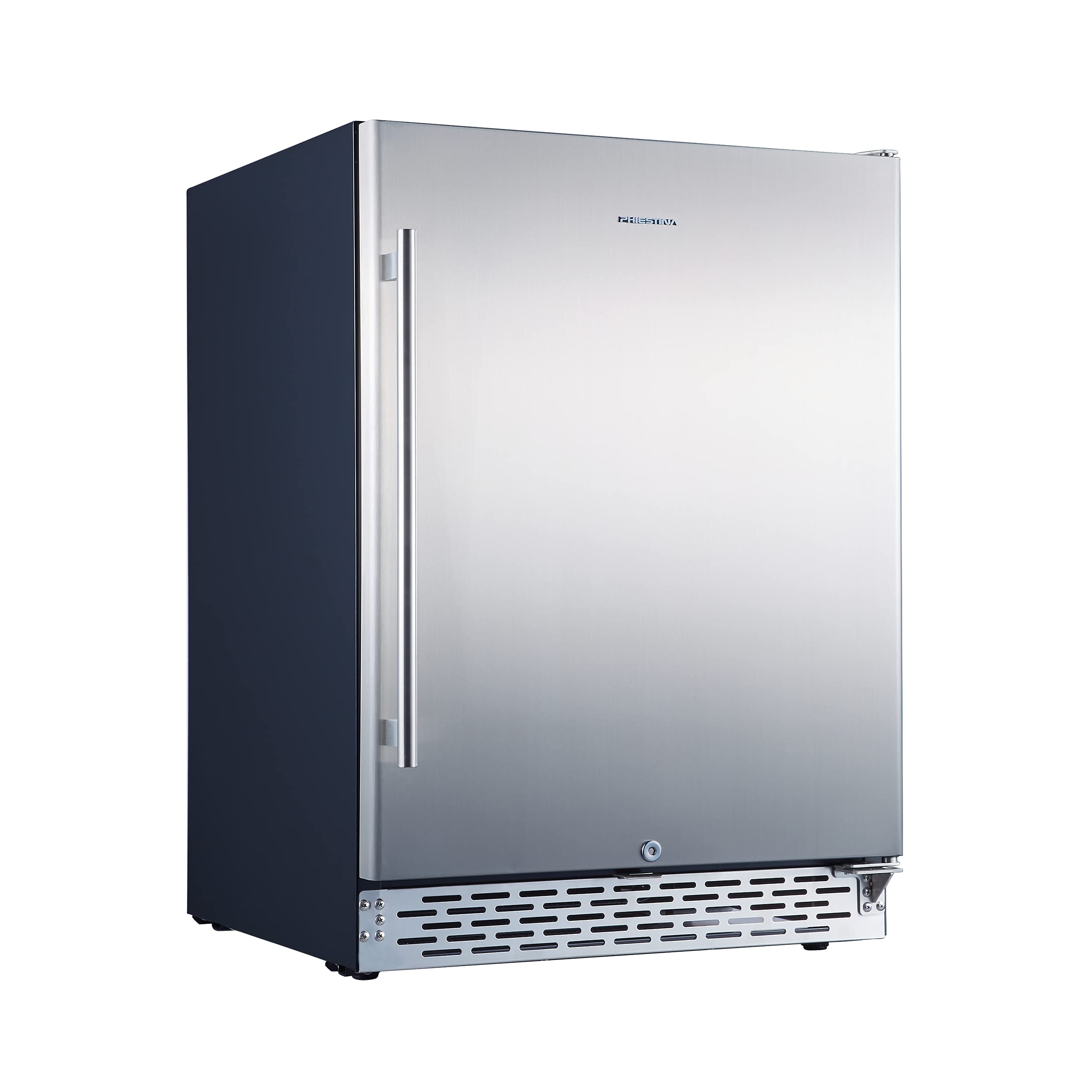 Kalamera 24 inch Indoor/Outdoor Beverage Refrigerator 175 Cans Built-in/Freestanding Beverage Fridge Cooler Lockable Stainless Steel Door Auto Defrost Quiet For Home/Commercial,6 Removable Shelves