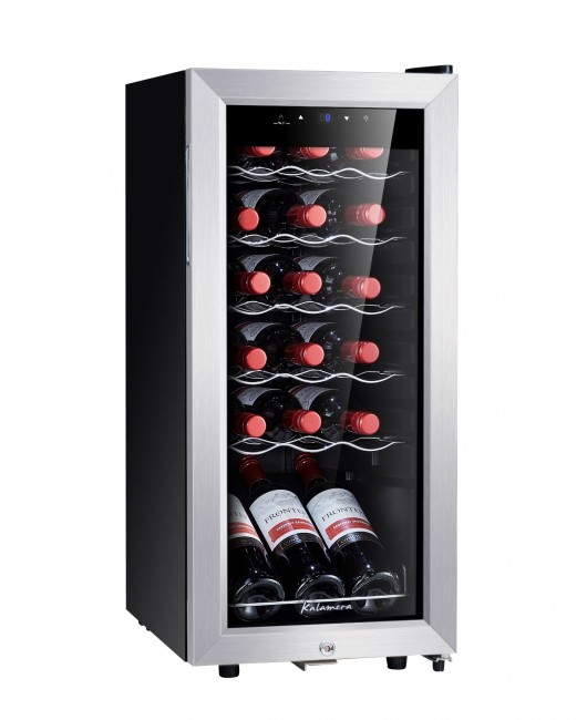 Kalamera 18 Bottle Wine Cooler Undercounter 1.8 Cu.ft Free Standing 18