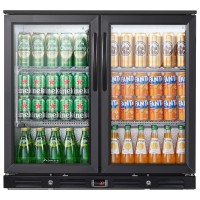 Kalamera two-door 7.3cu.ft back bar undercounter commercial beverage cooler