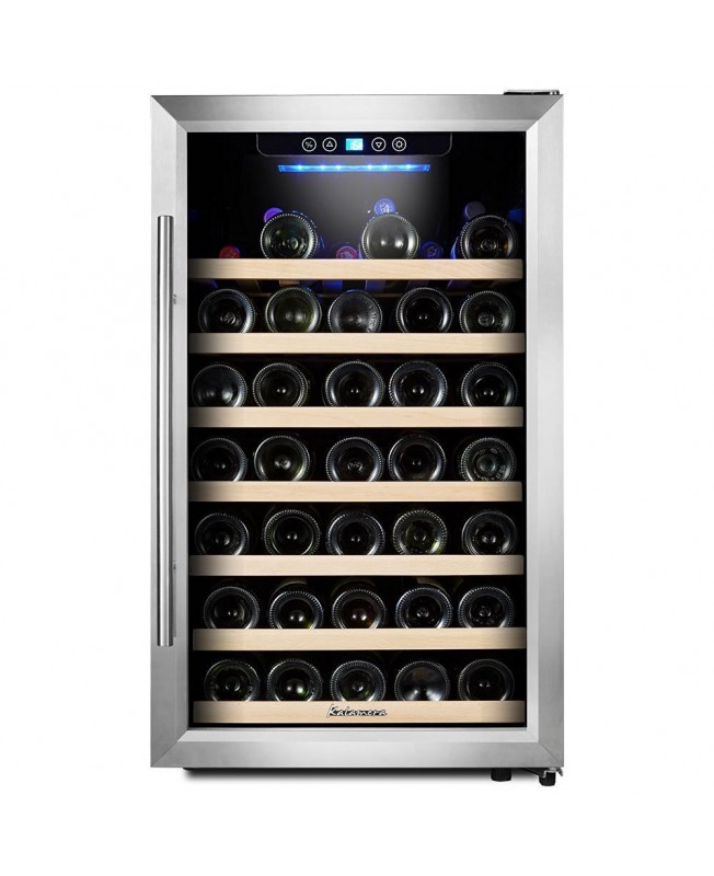 Kalamera 4.2 Cu.ft 50 Bottle Best Wine Fridge Cabinet Single Zone Wine Cooler Refrigerator