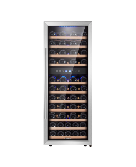 Kalamera 6.7 Cu.ft 73 Bottle Touch Control Compressor Wine Cooler Dual Zone
