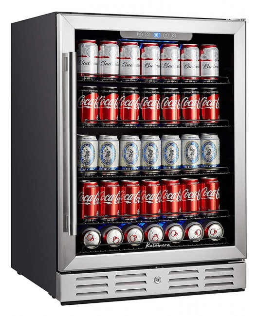 24 inch Beverage Refrigerator - 175 Cans Capacity Beverage Cooler- Fit ...