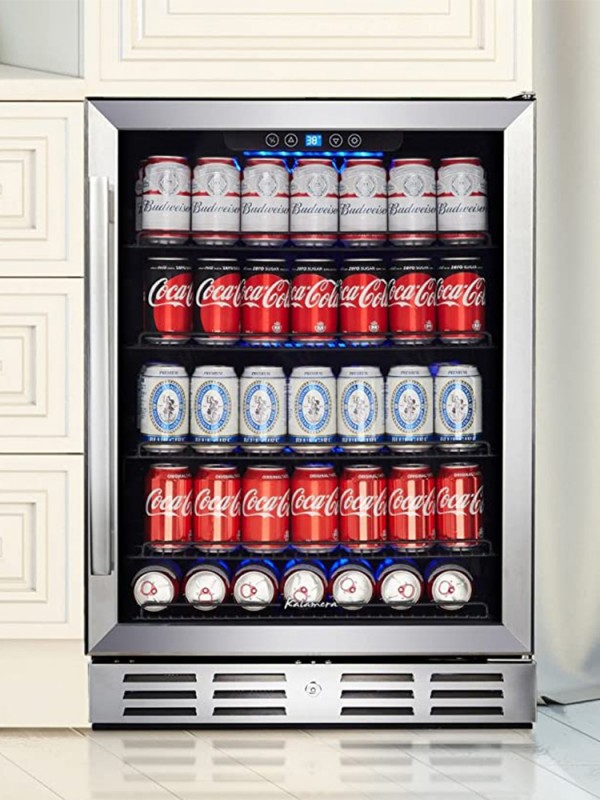 24 inch Beverage Refrigerator - 175 Cans Capacity Beverage Cooler- Fit ...