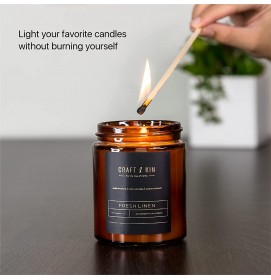 Afidano long matche for fireplace charcoal candle