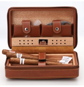 Afidano Whole Cigar Set With Case leather Humidor