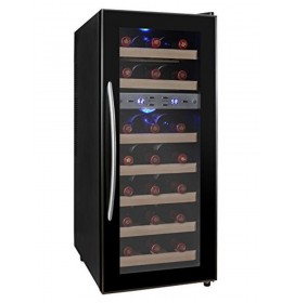 Kalamera 21 Bottle Dual Zone Thermoelectric Freestanding Wine Cooler Fridge